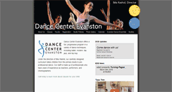 Desktop Screenshot of dancecenterevanston.com
