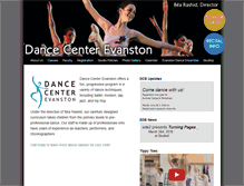 Tablet Screenshot of dancecenterevanston.com